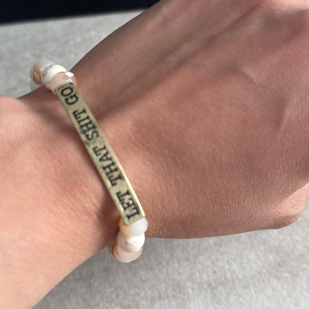 BEAD BRACELET (w / motivation message) - Picture 2 of 3